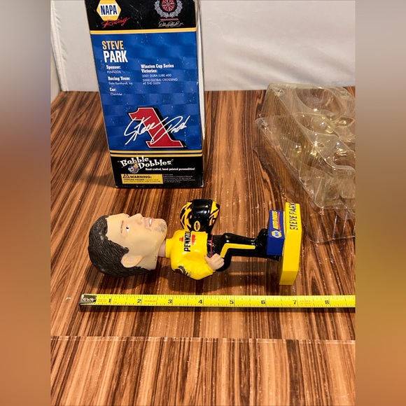 Steve Park Bobblehead Doll NAPA Racing Pennzoil NASCAR NIB Bobble Head NEW - Picture 6 of 9